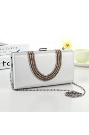 Women Formal/Event/Party/Wedding/Office & Career Other Leather Type Button Shoulder Bag/Clutch/Evening Bag/Money Clip