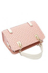 Women PU Baguette Shoulder Bag / Tote Beige / Pink / Blue