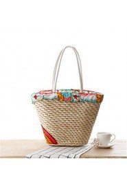 Women Casual Straw Tote Multi color