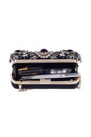 Women PU Baguette Clutch / Evening Bag / Wallet / Coin Purse Black