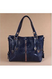 Women PU Shell Tote Blue / Red / Black