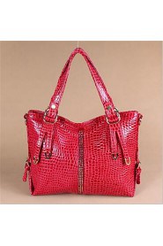 Women PU Shell Tote Blue / Red / Black