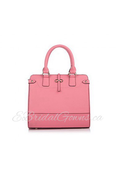 Women Cowhide Doctor Tote Pink