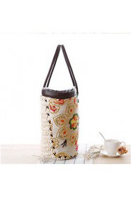 Women Casual Straw Tote White