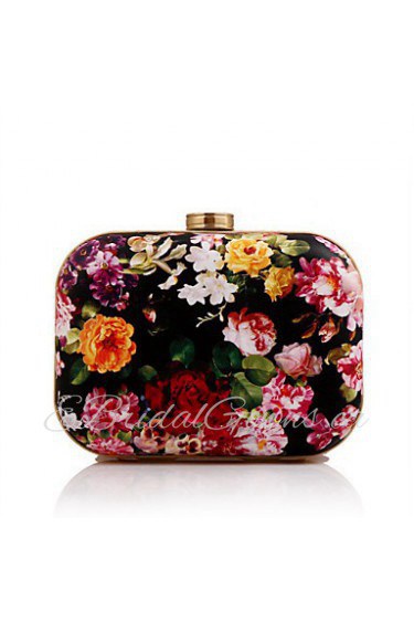 Women's Event/Party / Wedding / Evening Bag Flowers Corrugated Diamonds Delicate Handbag