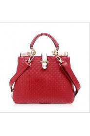 Women PU Shell Tote Blue / Gold / Red / Black