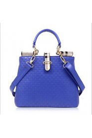 Women PU Shell Tote Blue / Gold / Red / Black