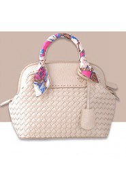 Women PU Hobo Tote White / Pink / Gold / Black