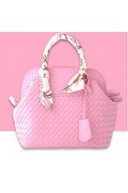 Women PU Hobo Tote White / Pink / Gold / Black