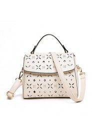 Women PU Baguette Shoulder Bag / Tote / Satchel White / Black