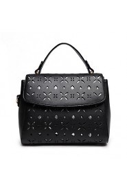 Women PU Baguette Shoulder Bag / Tote / Satchel White / Black