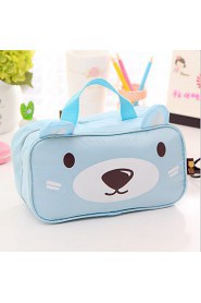 New Girls Cute Zipper Cosmetic Bags Small Makeup Bag Cartoon Bear Wash Bag Portable Travel Toiletry Bag Package