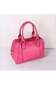 Women PU Shell Tote White / Pink / Blue / Red