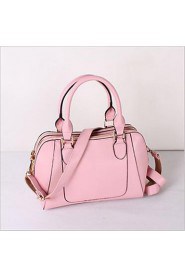 Women PU Shell Tote White / Pink / Blue / Red