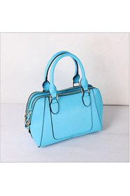 Women PU Shell Tote White / Pink / Blue / Red