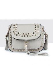 Women Casual PU Shoulder Bag White / Pink / Gray / Black