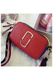 Women Casual PU Shoulder Bag Red / Burgundy