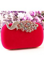 Women's Other Leather Type Flap Clutch/Evening Bag Blue/Red/Black