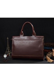 Men PU Doctor Shoulder Bag / Tote / Laptop Bag Brown / Black