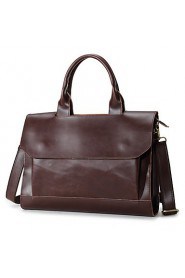 Men PU Doctor Shoulder Bag / Tote / Laptop Bag Brown / Black