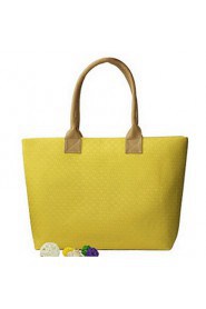 Women PU Shopper Tote White / Blue / Yellow / Orange / Red / Black