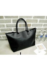 Women PU Shopper Tote White / Blue / Yellow / Orange / Red / Black