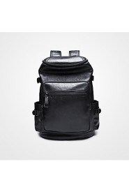 Men Sports / Casual / Outdoor / Shopping PU Backpack Black