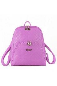 Women Sports / Shopping PU Zipper Backpack