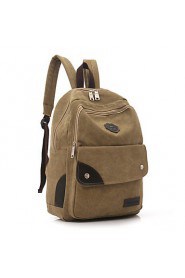 Men Women Canvas Backpack School Laptop Bag