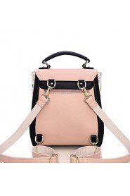 Women PU Baguette Shoulder Bag / Backpack / School Bag Multi color