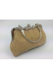 Women Other Leather Type Minaudiere Evening Bag Gold / Silver / Black