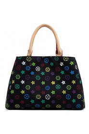 Women PU Doctor Shoulder Bag / Tote / Satchel Brown / Multi color