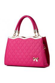 Women Casual PU Tote White / Pink / Purple / Blue / Red / Black / Burgundy / Fuchsia