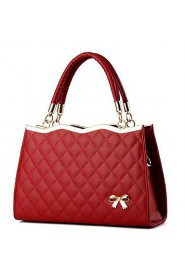 Women Casual PU Tote White / Pink / Purple / Blue / Red / Black / Burgundy / Fuchsia