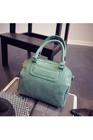 Women PU Baguette Tote Green / Red / Gray / Black