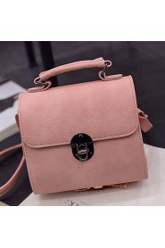 Women PU Flap Shoulder Bag / Tote / Satchel White / Pink / Blue / Black