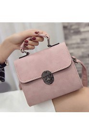 Women PU Flap Shoulder Bag / Tote / Satchel White / Pink / Blue / Black