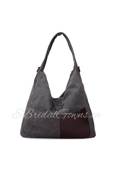 Women Formal / Casual / Office & Career / Shopping Canvas Shoulder Bag Blue / Brown / Gray / Burgundy