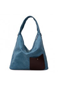 Women Formal / Casual / Office & Career / Shopping Canvas Shoulder Bag Blue / Brown / Gray / Burgundy