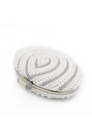 Women's Handmade High grade Oval Pearl Diamonds Party/Evening Bag