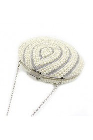 Women's Handmade High grade Oval Pearl Diamonds Party/Evening Bag