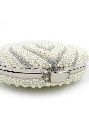 Women's Handmade High grade Oval Pearl Diamonds Party/Evening Bag