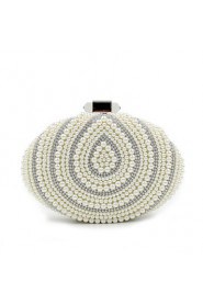 Women's Handmade High grade Oval Pearl Diamonds Party/Evening Bag