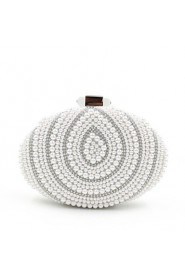 Women's Handmade High grade Oval Pearl Diamonds Party/Evening Bag