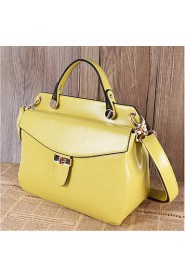 Women Cowhide Doctor Tote Multi color