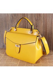 Women Cowhide Doctor Tote Multi color