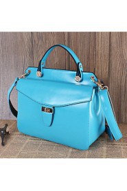 Women Cowhide Doctor Tote Multi color