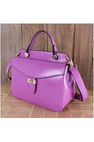 Women Cowhide Doctor Tote Multi color