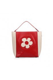 Women Cowhide Barrel Tote