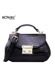 HOWRU @ Women's PU Tote Bag/Single Shoulder Bag/Crossbody Bags Black/Gray/Wine